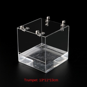 Bac de bain pour perroquets en acrylique transparent épaissi, style Art Déco, modèle <span class=keywords><strong>Cube</strong></span>, produit transfrontalier à succès, Guangdong - Product Image 4