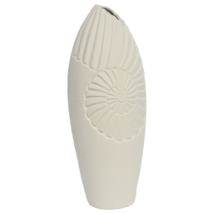 Elegante Vaso Ovale in Ceramica con Design a Spirale per Arredamento Soggiorno, Vaso per Fiori in Stile Costiero per Casa, Camera da Letto, Ufficio, Tavolo - Product Image 4