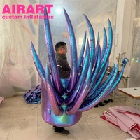 Anémone de mer gonflable colorée pour la décoration de scène, costume de plante gonflable pour spectacle de rue, défilé