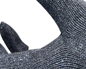 Guantes de punto de algodón para construcción, guantes de trabajo de algodón, color negro puro - Product Image 5