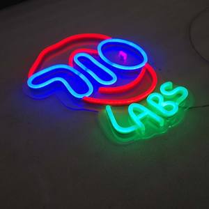Cara sonriente Patrón Personalización LED Flex Neon Signs <span class=keywords><strong>Comprar</strong></span> edificio 12V Transformador LED Neon Letter 3D Publicidad LED Neon Light - Product Image 4