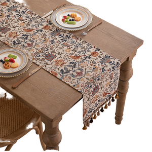 Camino de Mesa Tejido Bohemio de Summer Anne's, Duradero, con Colores Brillantes y Cuentas Florales, para Bodas, Hogar y Hoteles - Product Image 1