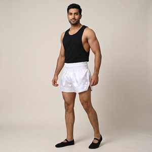 Best Demanded Product Plain Dyed Lightweight Muay Thai Shorts Breathable And Quick Dry Muay Thai Unisex Wear Shorts - Product Image 1