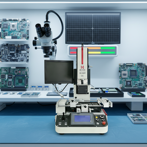 Nouvelle Station de Soudage à Air Chaud Intelligente 1200W en Acier Inoxydable Puissante pour Ordinateur Portable, Ordinateur de Bureau, <span class=keywords><strong>Xbox</strong></span>, PS3 et Réparation de Tous Types de Chipsets BGA - Product Image 1