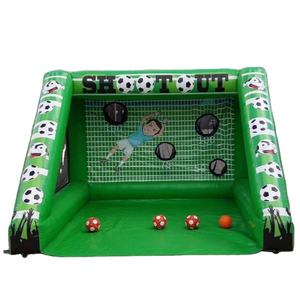 Obiettivi di calcio gonfiabili verdi in vendita ragazzi parco giochi all'aperto blu piccolo obiettivo di calcio gonfiabile - Product Image 1