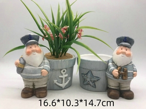 Vente en gros Pots en céramique personnalisés sur le thème <span class=keywords><strong>de</strong></span> l'océan pour plantes Couvertures <span class=keywords><strong>de</strong></span> pots <span class=keywords><strong>de</strong></span> fleurs <span class=keywords><strong>Phare</strong></span> Design Décoration intérieure Idéal pour les kits <span class=keywords><strong>de</strong></span> jardin - Product Image 3