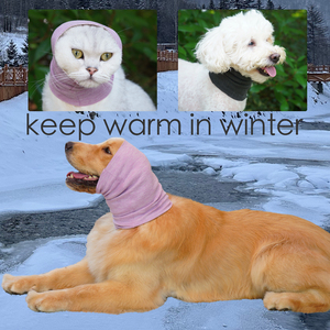 Cuffie Antirumore per Cani, Comode e Calmanti, Protezione dal Rumore, Fascia Elastica Morbida a Righe, Copriorecchie Caldi Invernali per Animali Domestici, Uso Quotidiano - Product Image 4
