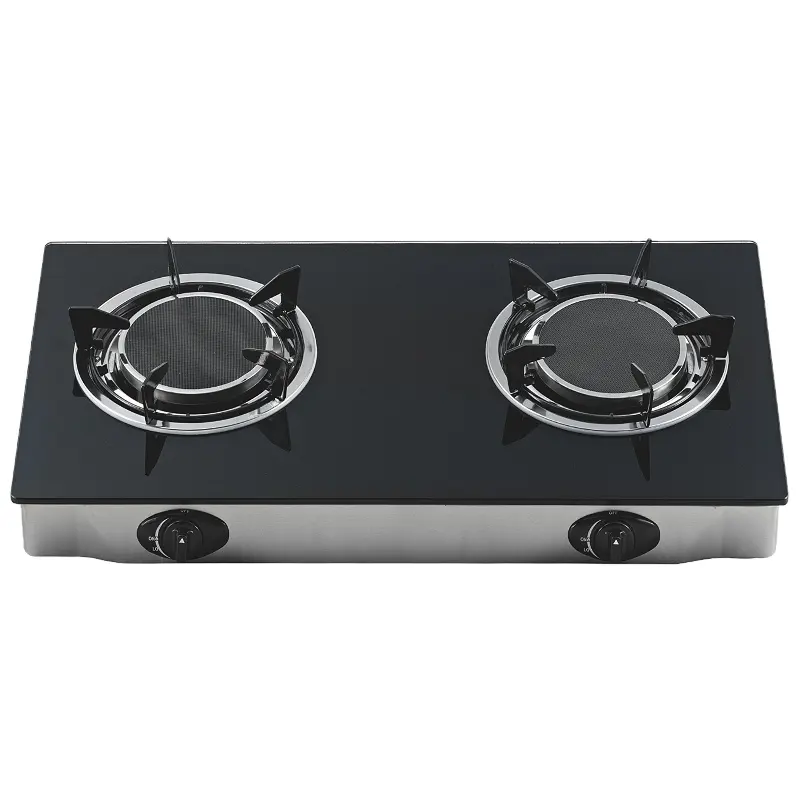 China supplier double burner infrared cooktops gas stove cooker gas for home use