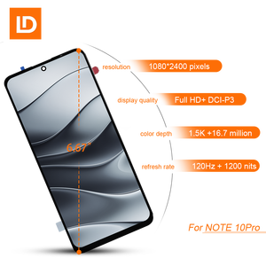 Pantalla táctil LCD OLED original de alta calidad para Redmi Note 10 Pro/11pro/12pro 4G/<span class=keywords><strong>X4pro</strong></span> Modelo 1 año de garantía - Product Image 1