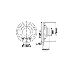 MINI HAUT-PARLEUR HQ-Power-2W/8 ohm - Ø 101mm - Product Image 2