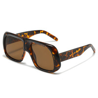 Nouvelles Lunettes de Soleil Carrées Surdimensionnées NQ 5723 Style 2026 – Monture Irrégulière Chic Europe/US, Verres Transparents, Unisexe, Protection UV400 en PC