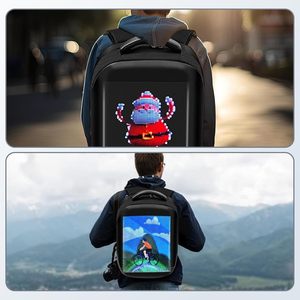 LED <b>Backpack</b> 20-37L Waterproof Laptop Bag with Programmable Screen for Camping and Travel - Product Image 5