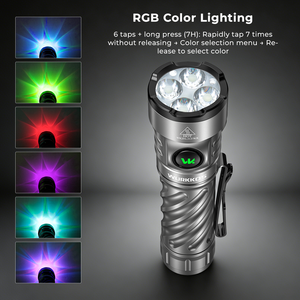 Lampe torche EDC <span class=keywords><strong>Wurkkos</strong></span> TS26 Anduril 2.0, Nichia 519A, CRI élevé, 3400LM, Boost Driver, Power Bank 21700, RGB Aux, étanche IPX8 - Product Image 2