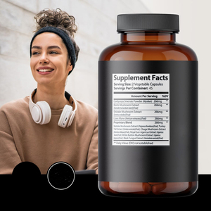 Vendita calda fungo Reishi Capsule supporto aumenta l'immunità <span class=keywords><strong>Shiitake</strong></span> leone criniera fungo integratore capsula - Product Image 2