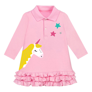 Camisa de Vestir para Niñas, Diseño de Unicornio y Princesa, para Bebés de 2 a 7 Años, Ropa Infantil, Vestido de Cumpleaños, Vestidos para Niñas Pequeñas - Product Image 4