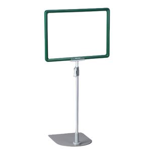 Support de table moderne en acier écologique à double tube pour affiches, présentoir pour expositions et publicité, modèle Junyao - Product Image 1