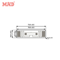 7014 UCODE 8/UCODE 9 puce longue portée lecture UHF RFID autocollant passif RFID étiquette
