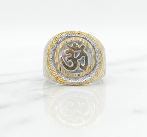 DIVYORO <b>Mens</b> <b>Ring</b> Gold Plated Fashion Jewelry Copper and Brass Classic Luxury Finger <b>Ring</b> for Daily Wear Party Festival and Gift - Product Image 1