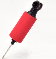 PRO-STAR Mini gonfleur de vélo d'urgence 2-en-1 en alliage d'aluminium pour valves Schrader/Presta, pompe de réparation de pneus >160 PSI avec cartouche de CO2 de 16g