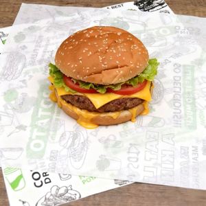 Papel encerado biodegradable resistente a la grasa para envasar sándwiches, hamburguesas, pollo, rollos, bolas de arroz, sushi y pan. - Product Image 1