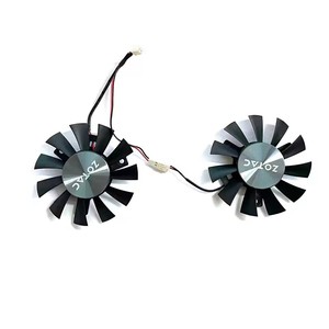 Ventilateur GPU 65MM 2PIN DC 12V 0.35A GA71S2H adapté pour ZOTAC GeForce GTX1050 <span class=keywords><strong>GTX</strong></span> <span class=keywords><strong>1050</strong></span> <span class=keywords><strong>Ti</strong></span> <span class=keywords><strong>OC</strong></span> 4GB GDDR5 GTX1660 1650 1660S - Product Image 6