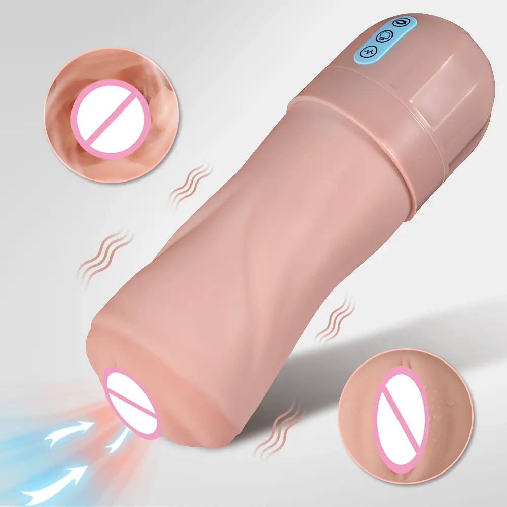 2022 New Artificial Pocket Pussy Stroker Vagina Männlicher Mastur bator Vibrator Starkes Saugen Mastur bator Cup Männliches Sexspielzeug Für Männer