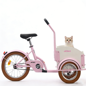 Vélo pour animaux de compagnie à 3 roues MTBGO haute résistance avec caisse fermée, pneus antidérapants et réflecteurs pour des déplacements et des courses sécurisés - Product Image 5