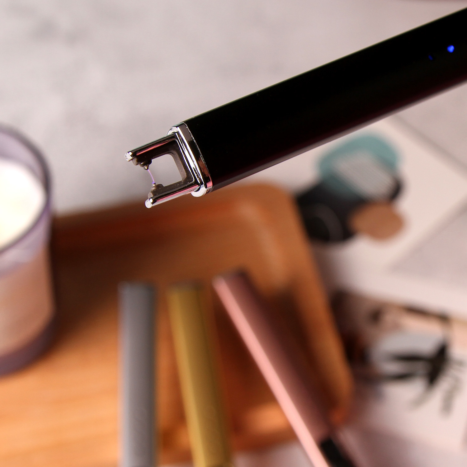 Класса люкс ручной работы, изготавливаемая на заказ USB электрическая зажигалка плазменная дуговая сварка зарядки аккумуляторной батареи барбекю зажигалка для свечей для дома свадьба