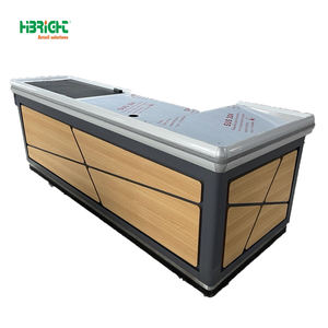 Nuevo estilo comercial Metal Checkout Counter Bill Desk Supermercado Checkout <span class=keywords><strong>Caja</strong></span> <span class=keywords><strong>registradora</strong></span> - Product Image 2