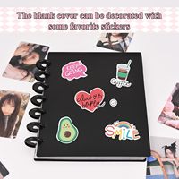 Álbum de Fotos Ultra Transparente con Anillas, Carpeta para Fotografías, Carpeta de 6 Anillas para Fotografías de K-Pop