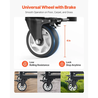 Chariot pliant pour chaises, chariot robuste pour 60 chaises, chariot de rangement pour chaises en métal avec roulettes pivotantes et roue de verrouillage