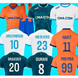 サッカージャージー2025ファンメンズ子供サッカーシャツキットメッシュMaillot De Foot Marseille Football Jersey - Product Image 1