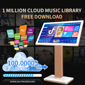 Ensemble de karaoké intelligent de bonne Chine Amplificateur blanc Haut-parleur avec microphone sans fil Connectivité TV et cinéma maison - Product Image 6