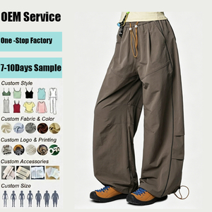 OEM Breathable Ripstop Outdoor Tactical <strong>Vintage</strong> Baggy Streetwear Unisex Straight Leg Wide <strong>Cargo</strong> Paratrooper <strong>Pants</strong> for Hiking - Product Image 1