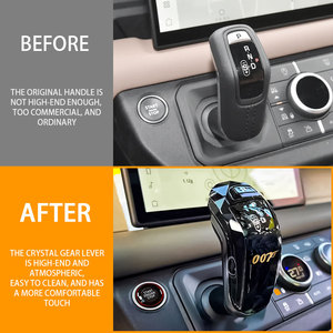 Manijas de cristal interiores automotrices, perilla de cambio de marchas, palanca de cambios para Land Rover Defender 90 110 2020 2024 - Product Image 4