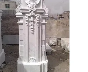 좋은 품질 사용자 정의 로마 디자인 천연 돌 대리석 기둥