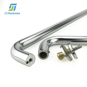 SD loạt thép không gỉ 3/4 "19mm hình ống Phòng tắm kính cửa kéo xử lý khăn thanh kết hợp - Product Image 5