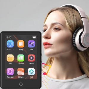 Lecteur MP3 à écran tactile complet avec boutons latéraux, lecteur de musique portable sans fil BT 5.1, son HiFi sans perte pour les études des étudiants - Product Image 4