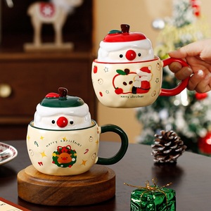 Tasses à café en céramique avec poignée, prix abordable pour la maison, pour Noël - Product Image 2