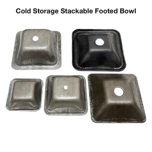 Étagères d'entrepôt industrielles robustes en acier inoxydable, boîtes de <span class=keywords><strong>stockage</strong></span> <span class=keywords><strong>logistique</strong></span> empilables, pieds de <span class=keywords><strong>palette</strong></span> - Product Image 5