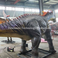 Modèle de dinosaure animatronique Amargasaurus mécanique et réaliste pour zone de loisirs familial et exposition