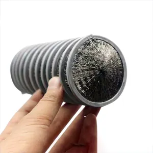 Brosse industrielle en spirale de fil d'acier inversé pour l'élimination de la rouille de fil