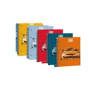 PIGNA - สมุดโน้ตแบบเข้าเล่มเกลียว FIAT 600 70 แผ่น 1 บรรทัด ASS. - Product Image 1