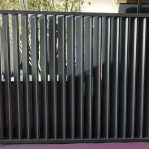 Panneau de clôture extérieur en alliage d'aluminium Panneau de clôture moderne traité thermiquement Porte de jardin - Product Image 4