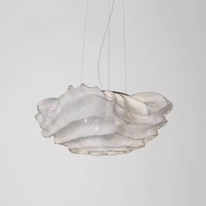 Lustre nuage espagnol, style français moderne, rond, blanc, LED, anti-éblouissement, 220V, culot E27 - Product Image 1