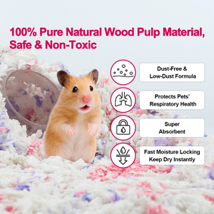 Granulés de papier en pâte de bois naturelle pour litière, granulés de papier anti-odeur pour petits animaux - Product Image 4