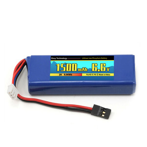 Batería Recargable <span class=keywords><strong>EBUY</strong></span> de 6.6V para Helicóptero RC, Batería para Dron FPV 900 1100 1300 1500 2000 3000mah - Product Image 4