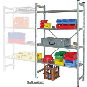 Glanzverzinktes Flex Stecksystem Fachbodenregal mit 5 Fachböden 1070x315x2500 Mm Tragkraft 175 Kg pro Boden - Product Image 2