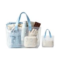 Sac fourre-tout pliable en plastique imperméable, épaissi, grande capacité, sac de rangement à main