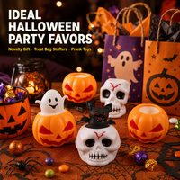 Jouet Squishy en TPR fantaisie pour Halloween, anti-stress, amusant à presser, vente en gros